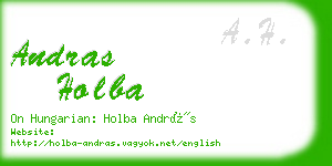 andras holba business card